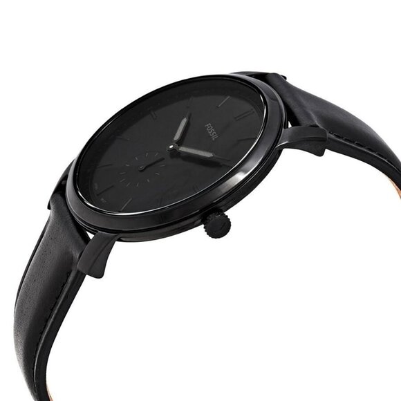 NWT Authentic Fossil The Minimalist Quartz Black Dial Men's Watch - Picture 2 of 3